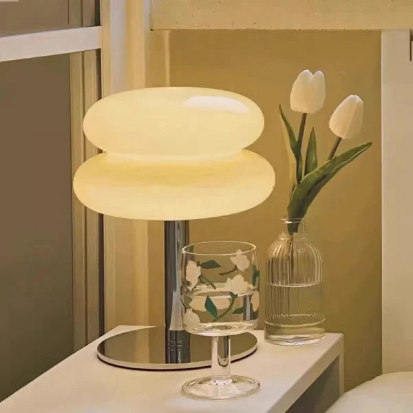 Bauhaus Lollipop Ripple Glass Table Lamp S27