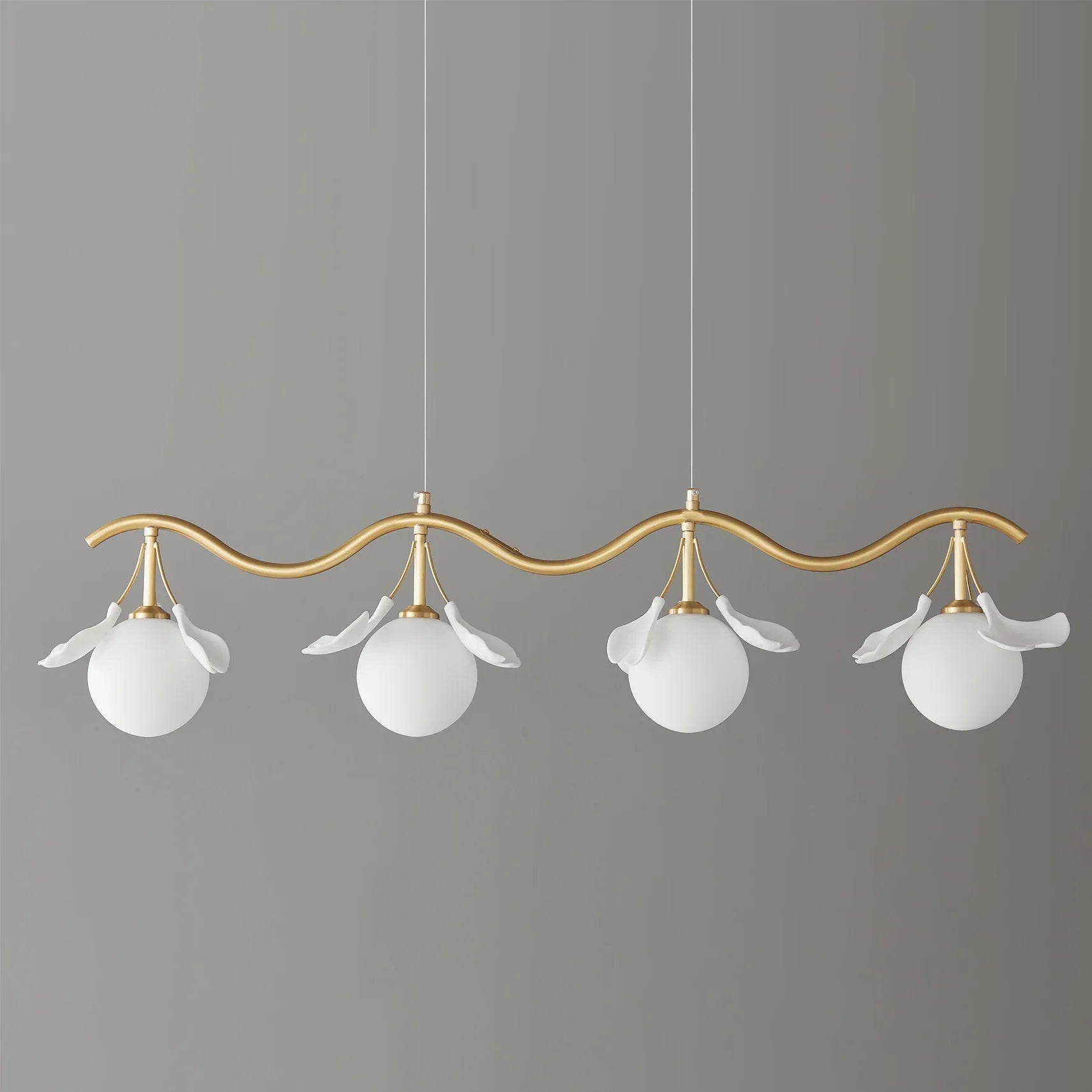 Allanie Gingko Long Chandelier