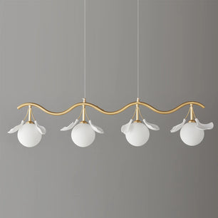 Allanie Gingko Long Chandelier