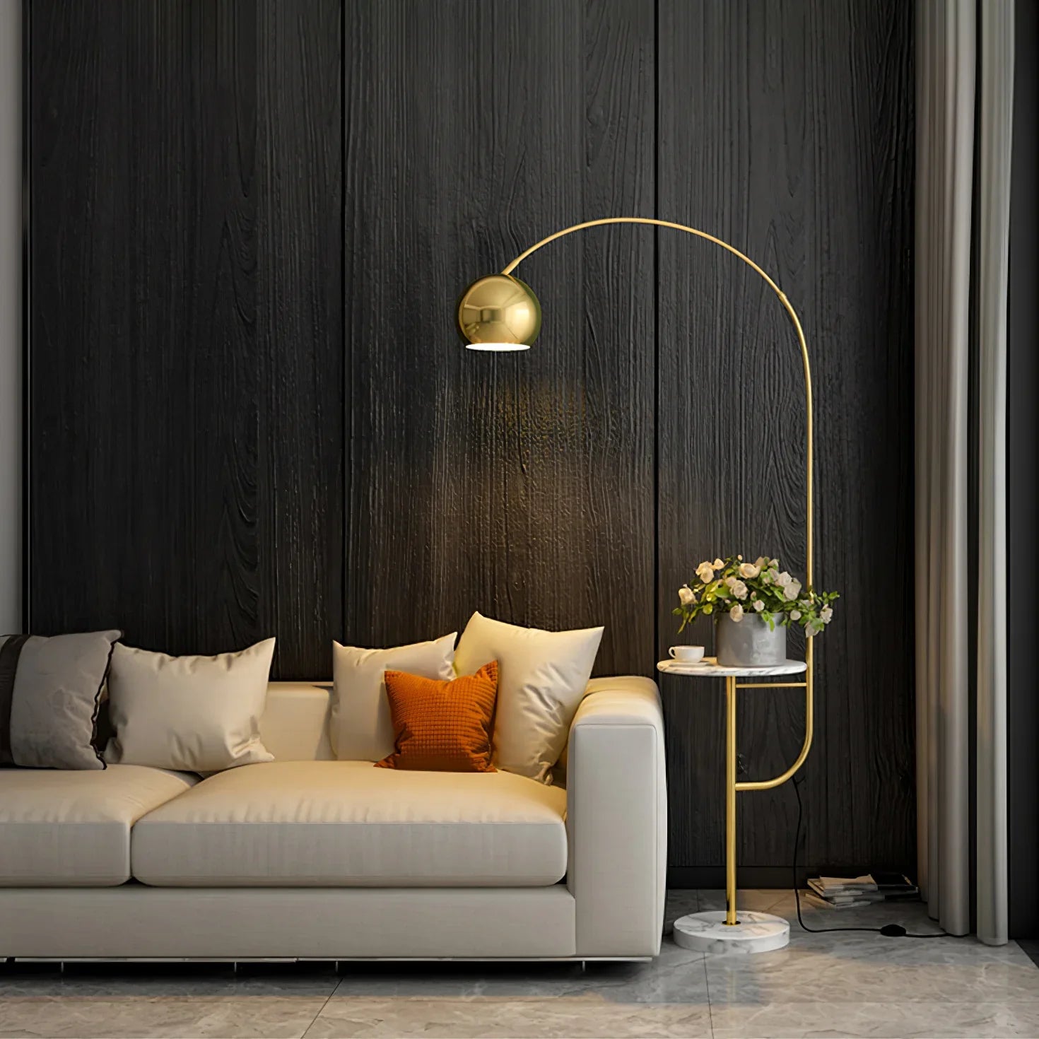 Arco Drawer Floor Lamp