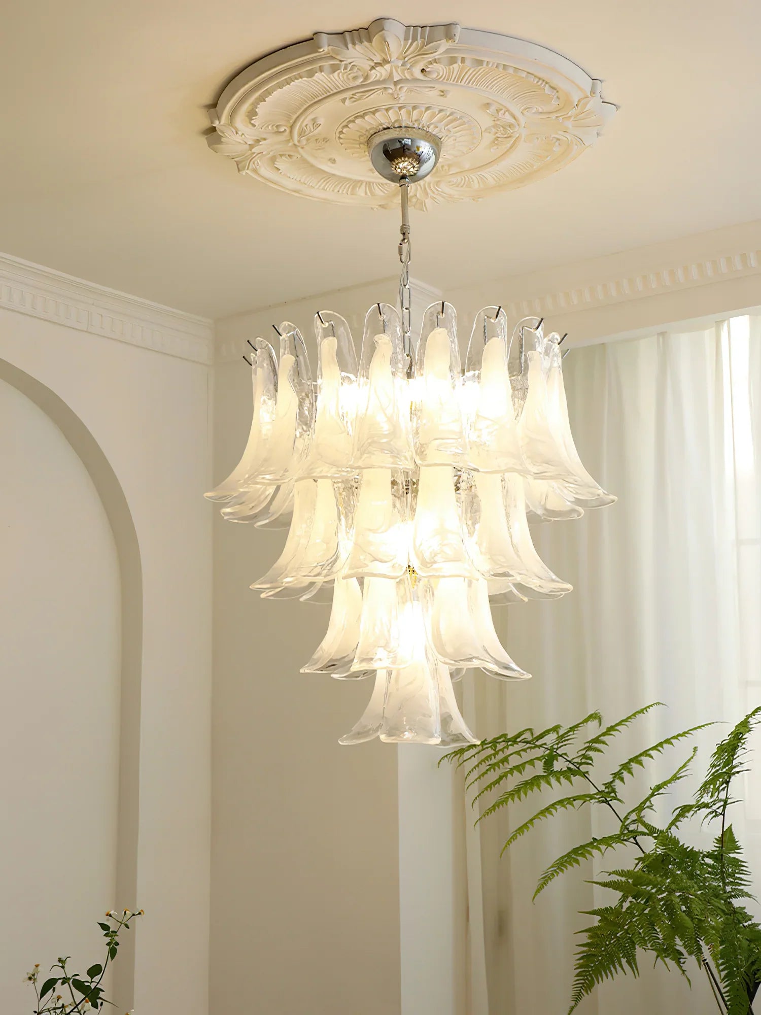 Murano Petal Chandelier