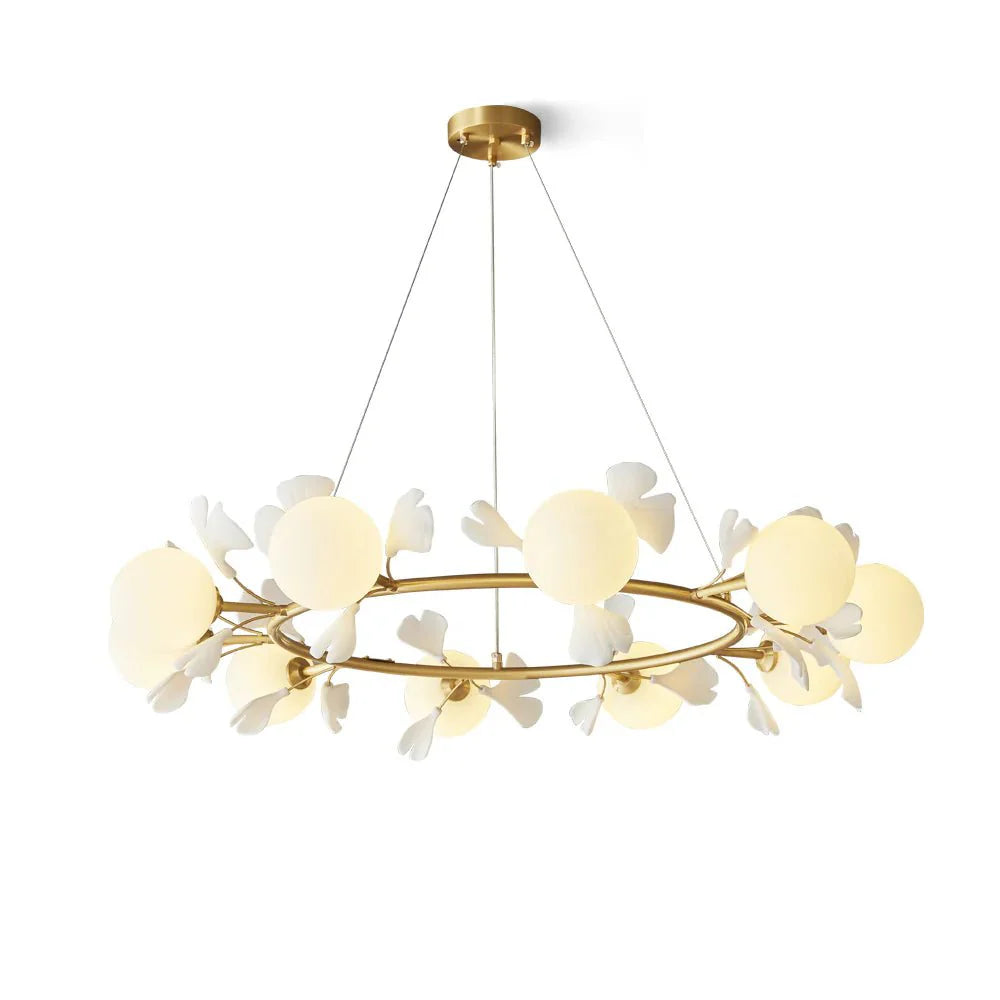 Allanie Gingko Round Chandelier