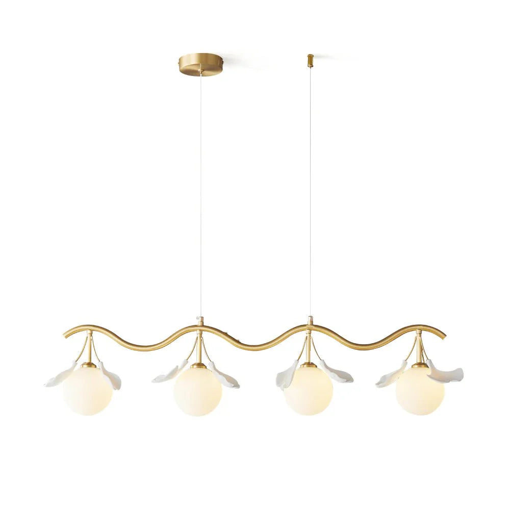 Allanie Gingko Long Chandelier