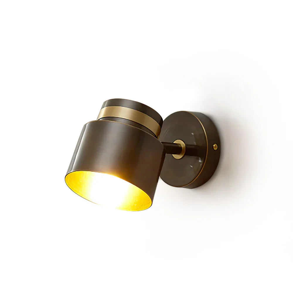 Brass Cylinder Wall Lamp