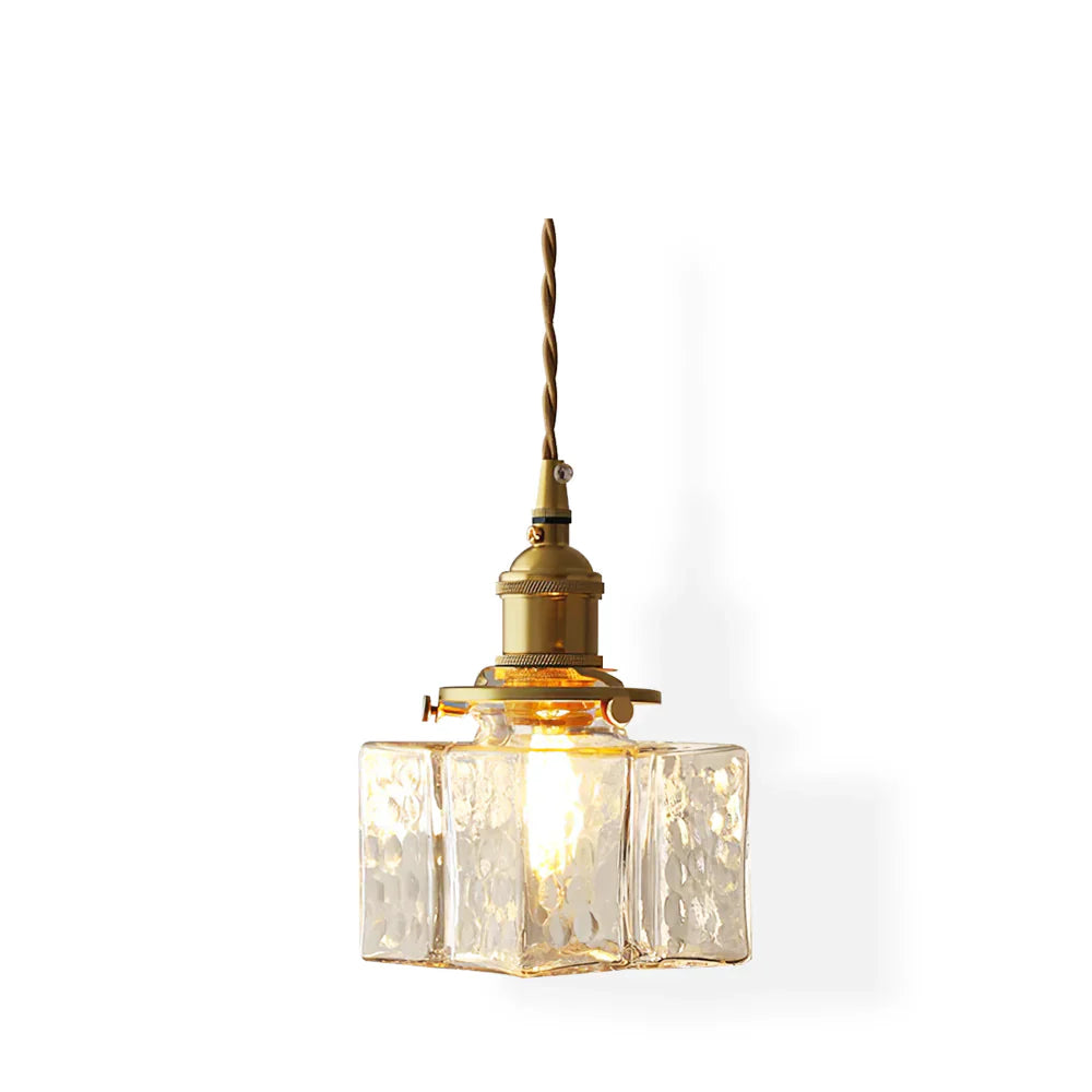 Jewel Glass Brass Pendant Light