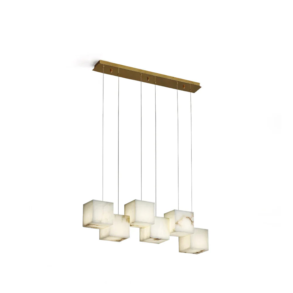 Marble Box Chandelier