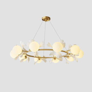 Allanie Gingko Round Chandelier