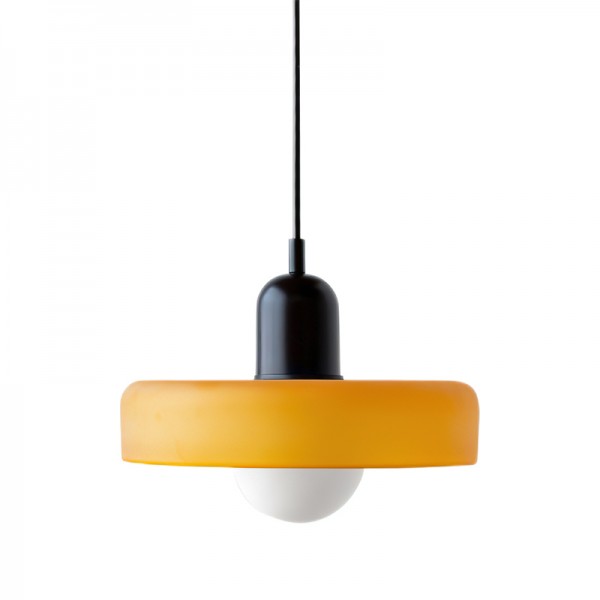 Morandi Glass Disc Orb Pendant Lamp