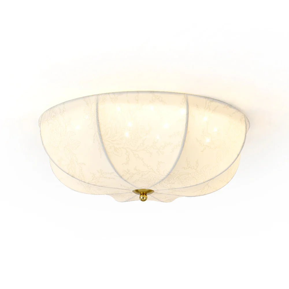 Orchid Fabric Ceiling Lamp