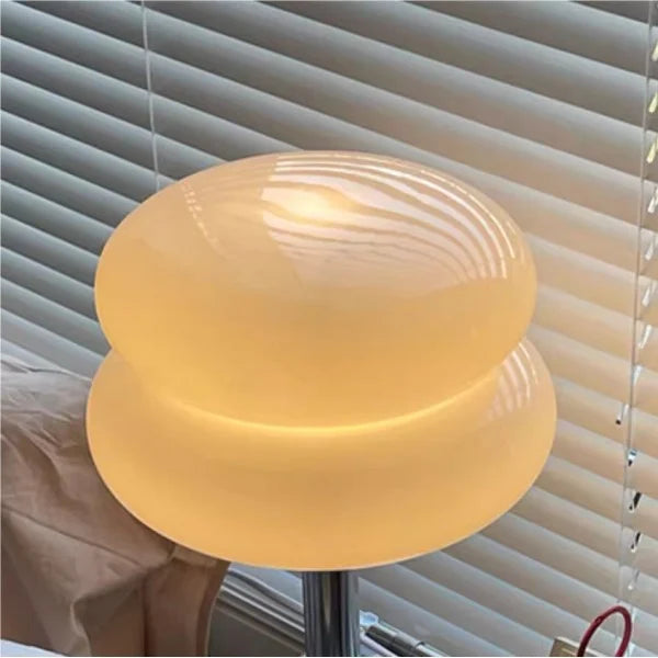 Bauhaus Lollipop Ripple Glass Table Lamp S27