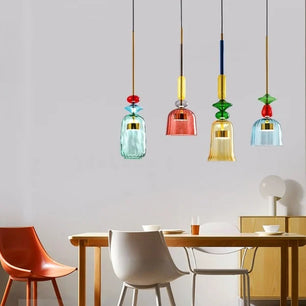 Nordic Macaron Lollipop Glass Pendant Lamp S118