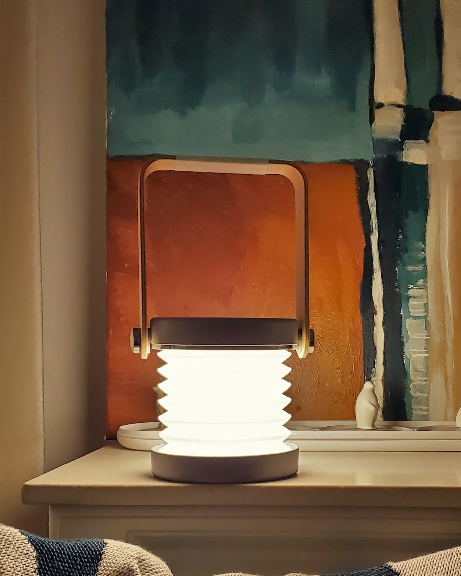 Portable Lantern Table Lamp