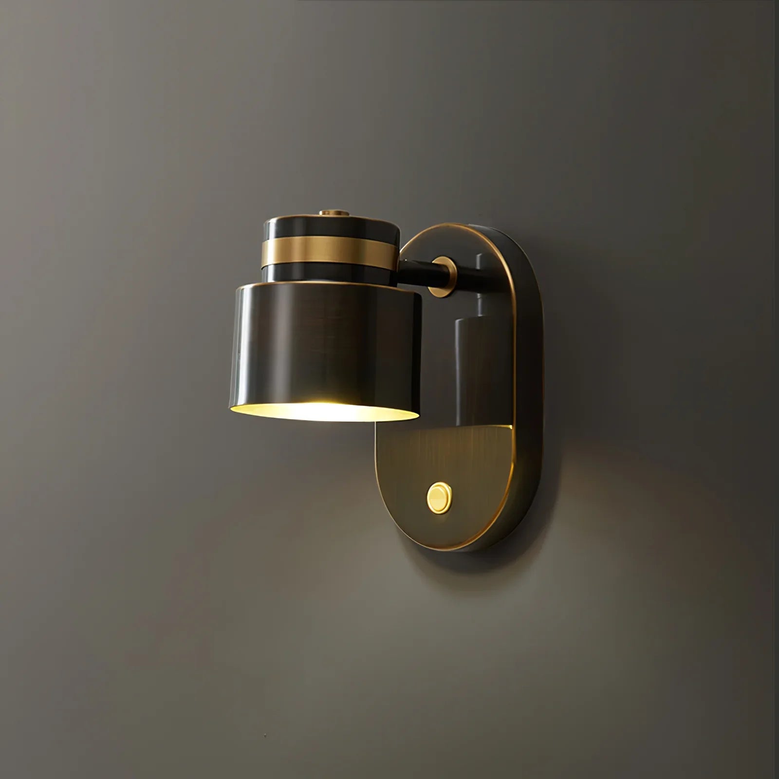 Brass Cylinder Wall Lamp