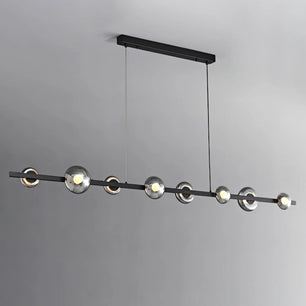 Brass Bar Glass Chandelier