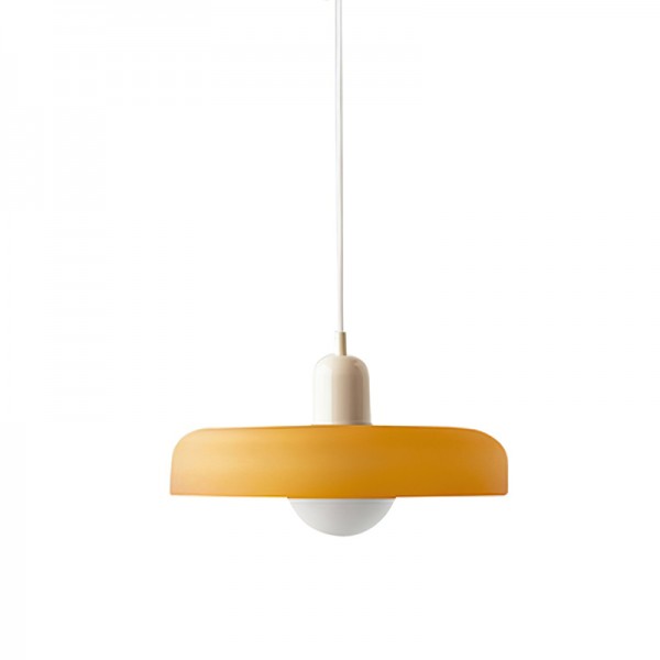 Morandi Glass Disc Orb Pendant Lamp