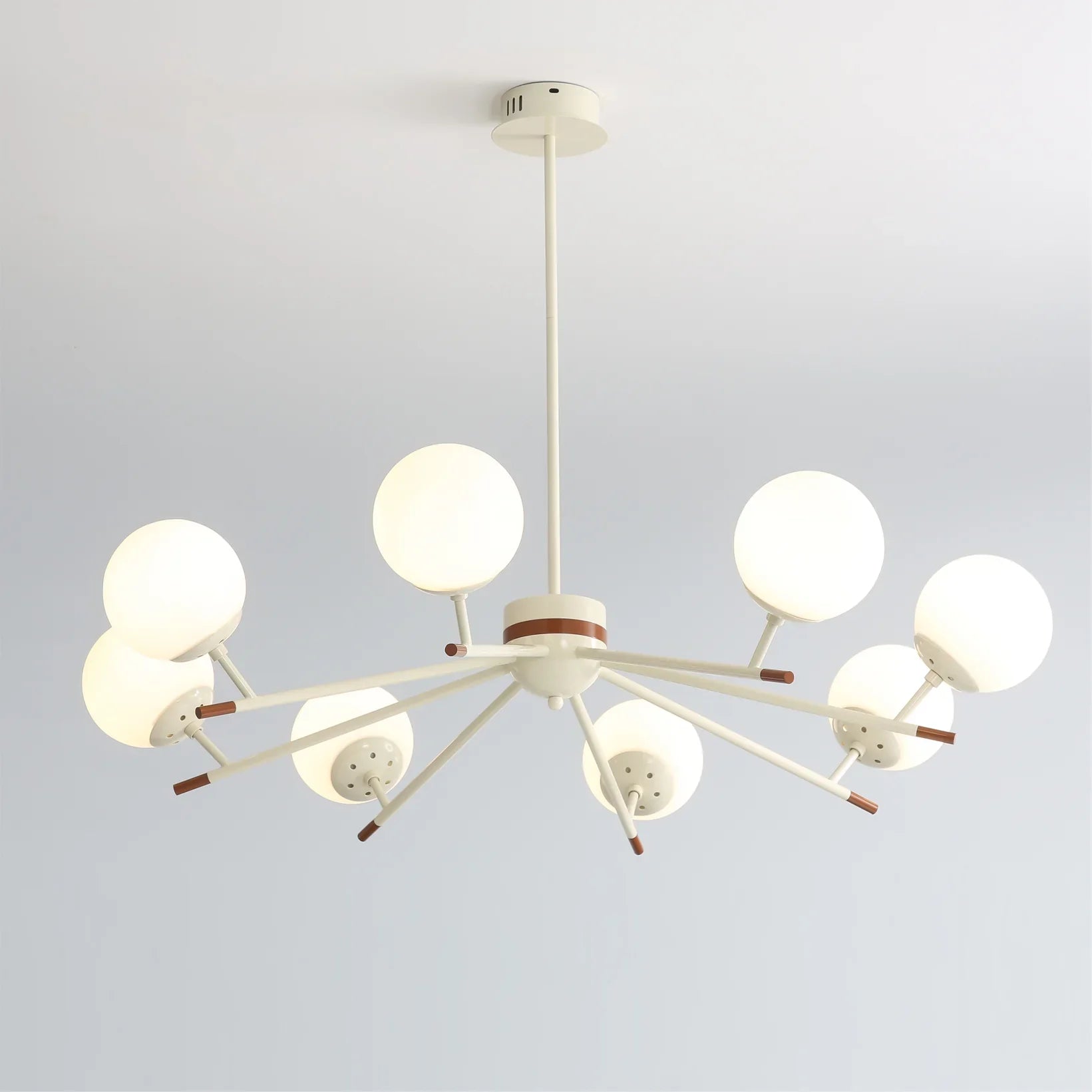 Spherical Beam Chandelier