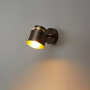 Brass Cylinder Wall Lamp