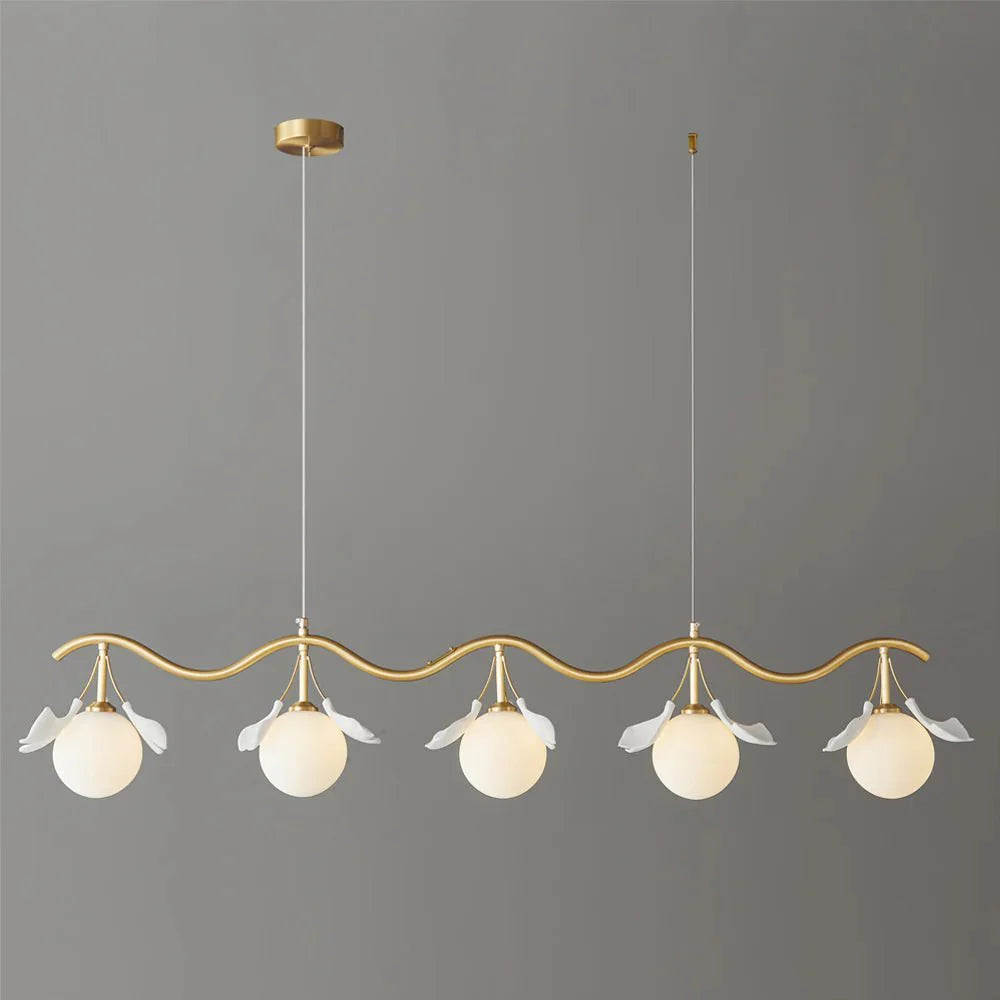 Allanie Gingko Long Chandelier