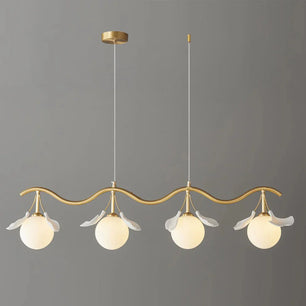 Allanie Gingko Long Chandelier