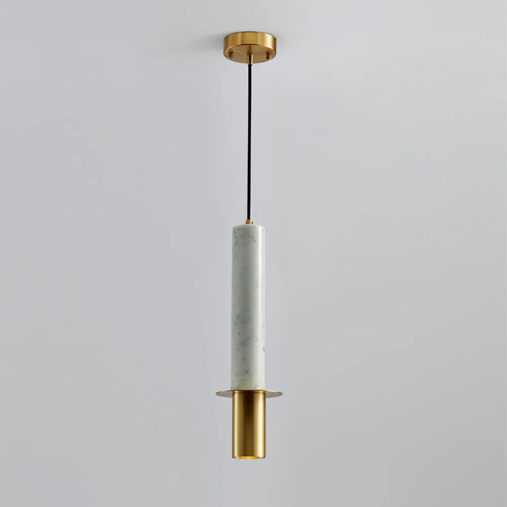 Marble Cylinder Pendant Light