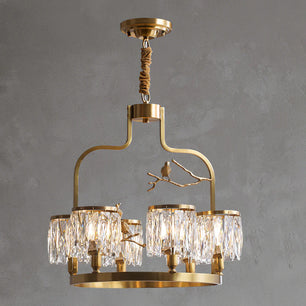 Crystal Bird Chandelier