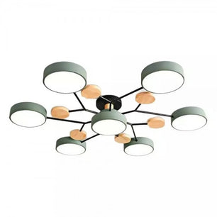 Nordic Branched Disc Metal Ceiling Lamp S117