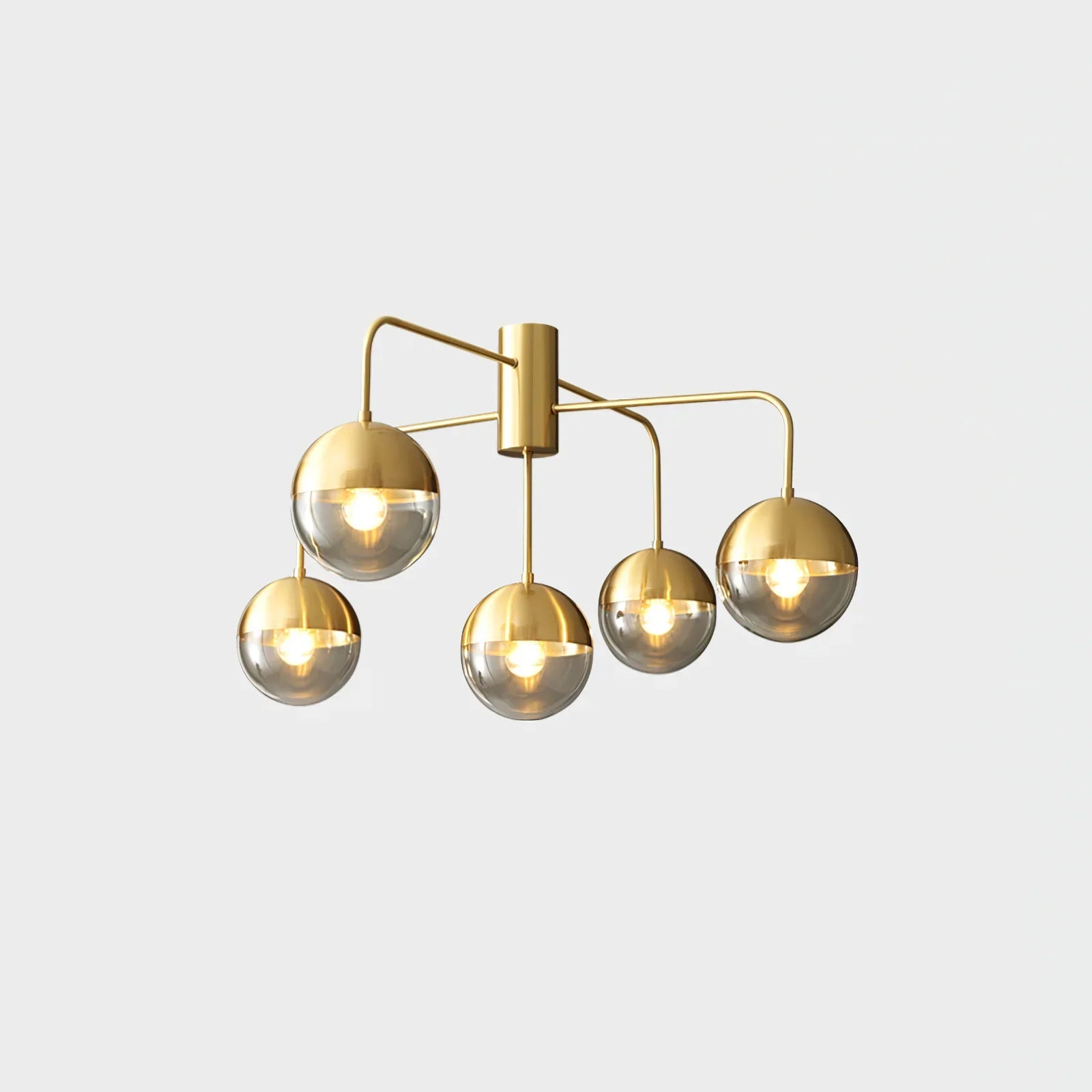 Brass Globulars Ceiling Lamp