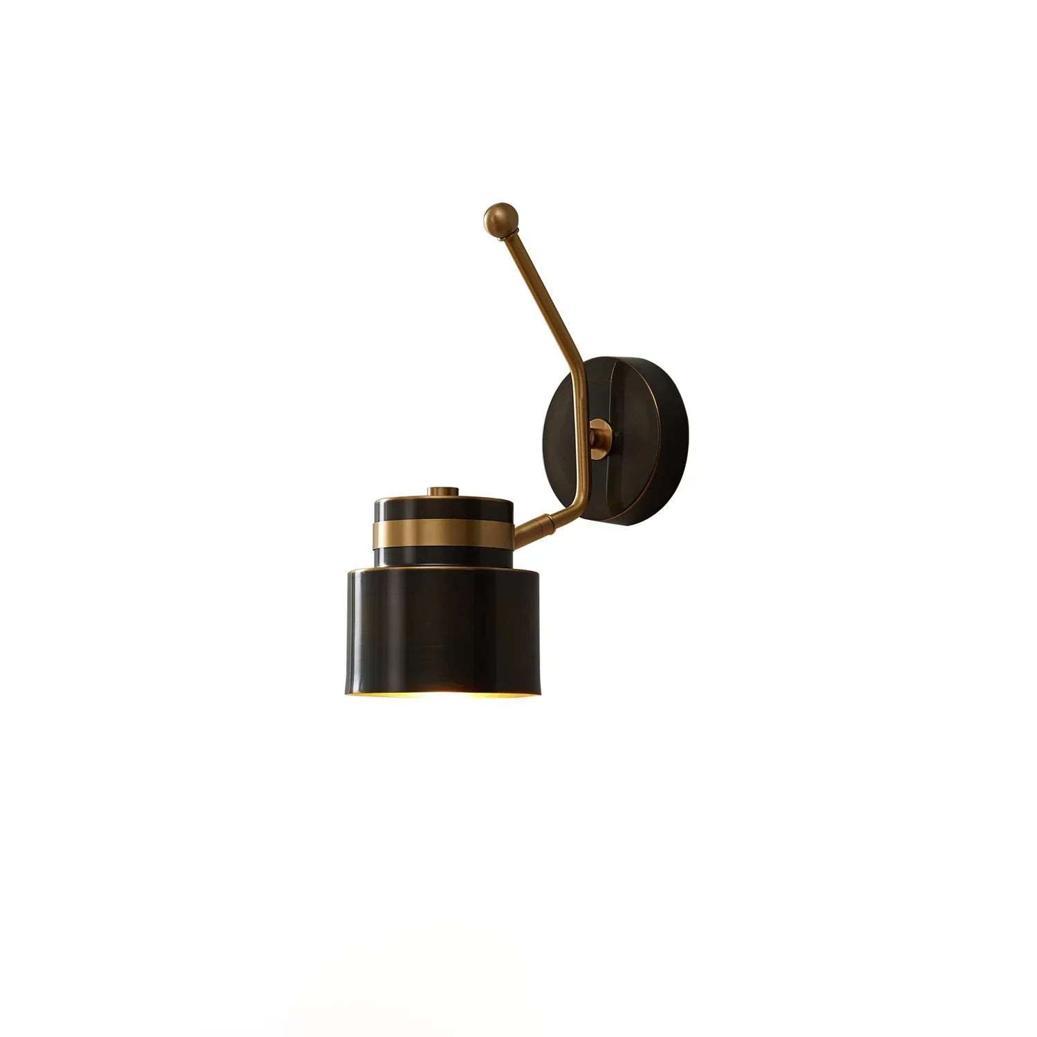 Brass Cylinder Wall Lamp