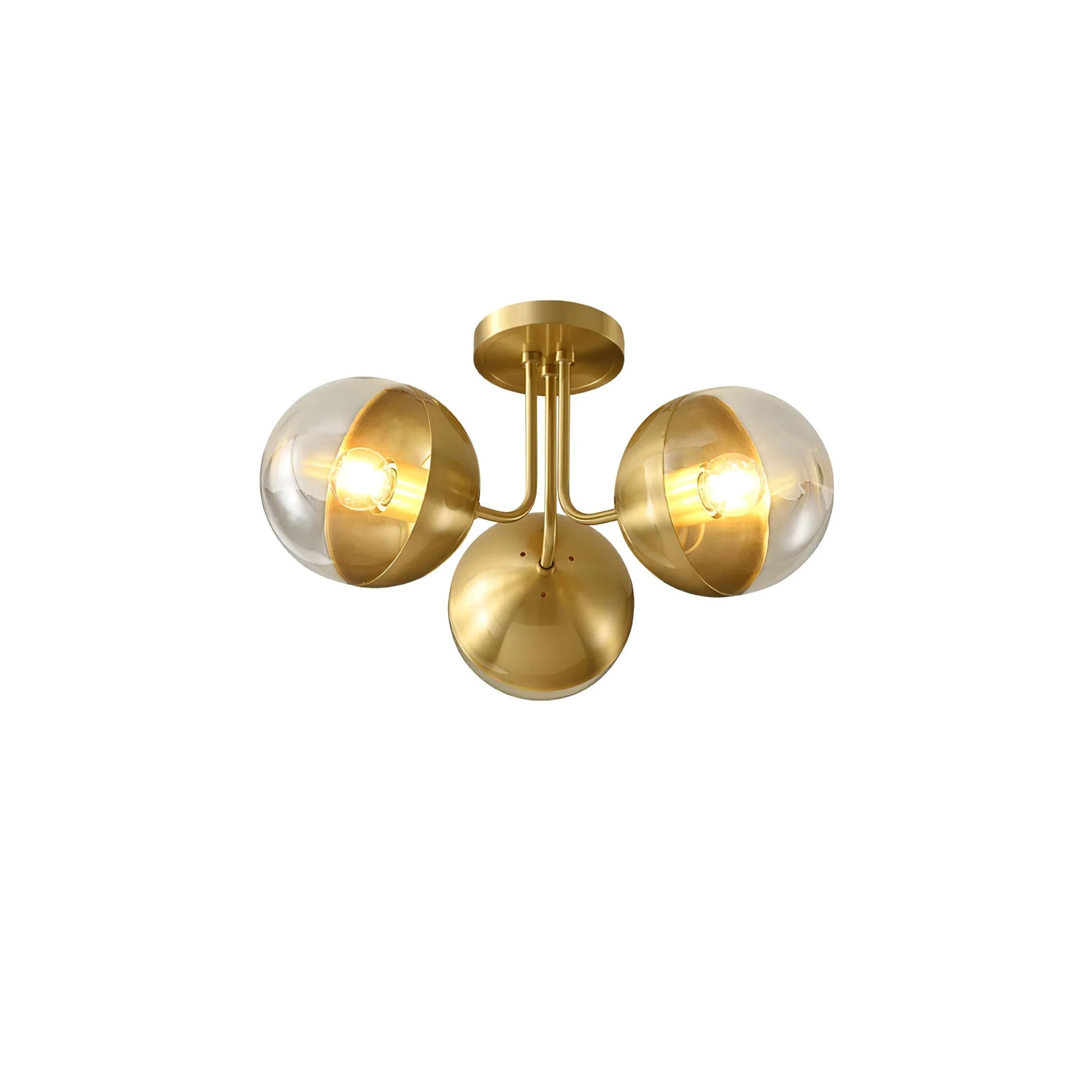 Brass Globulars Ceiling Lamp