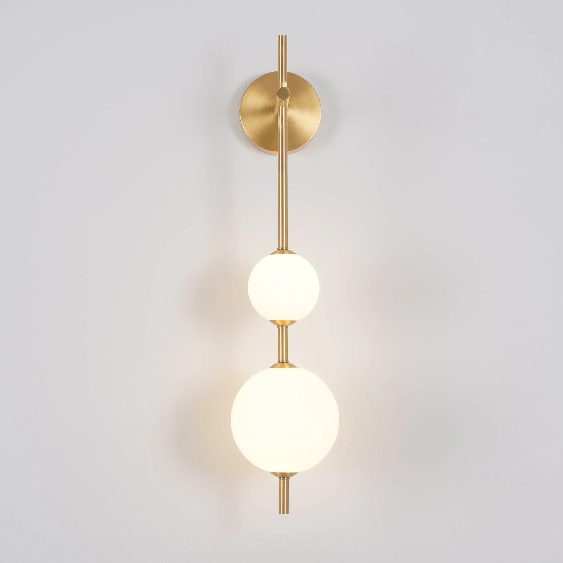 Vertical Globe Wall Lamp