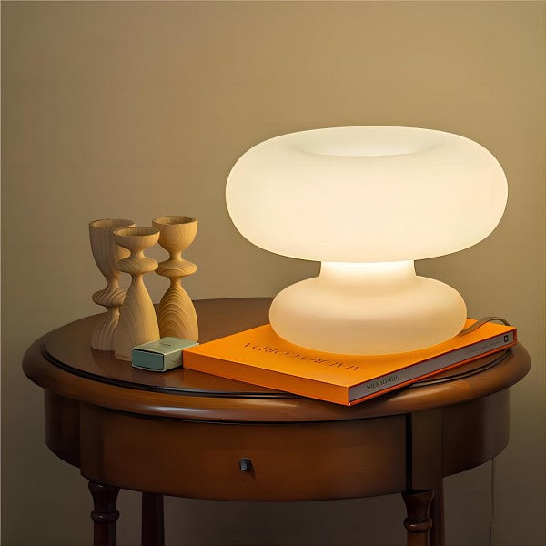 Mushroom Donut Bauhaus Glass Table Lamp S34