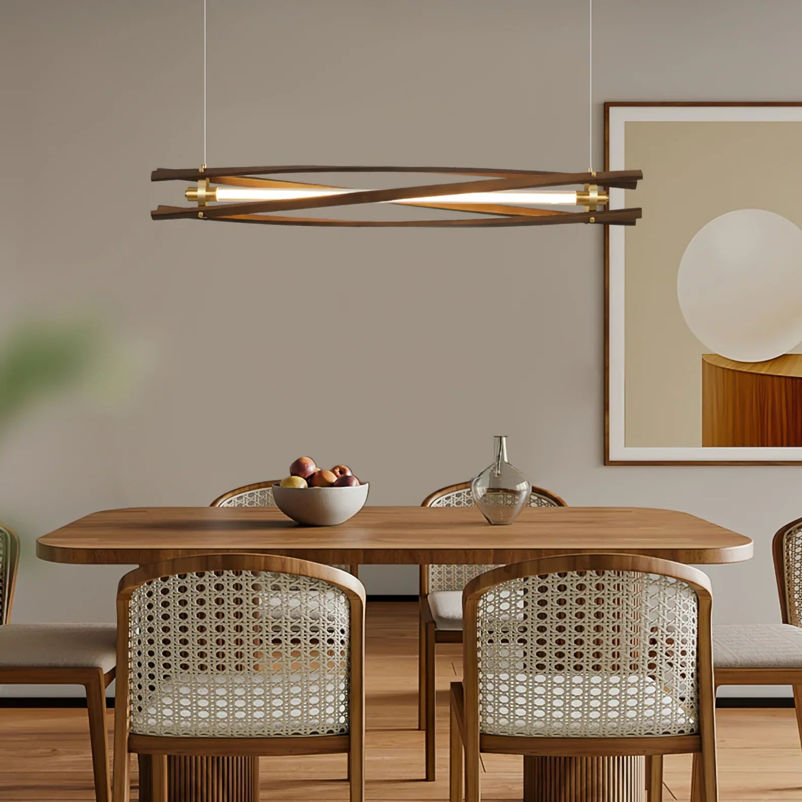 Axis Wood Chandelier