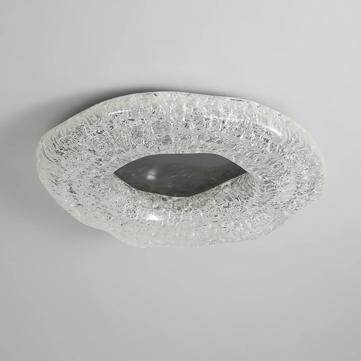 Glacial Pattern Resin Ceiling Light