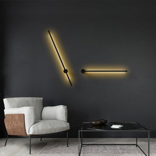 Industrial Black Linear LED Dimmable Wall Light S76