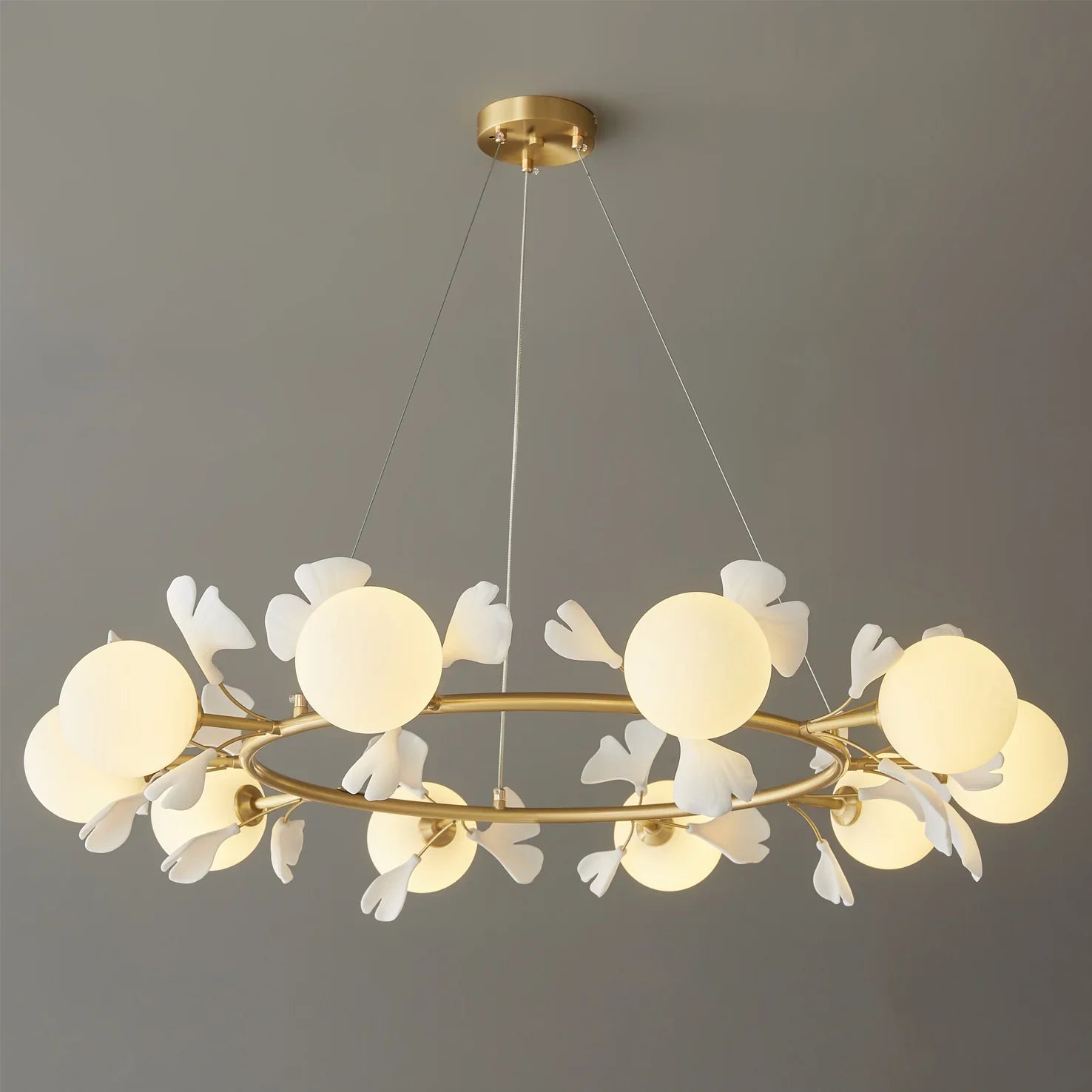 Allanie Gingko Round Chandelier