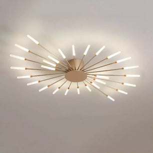 Sputnik Led Fireworks Flush Mount Ceiling Light S40