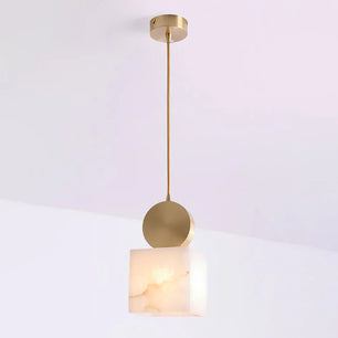 Etruscan Alabaster Pendant Light