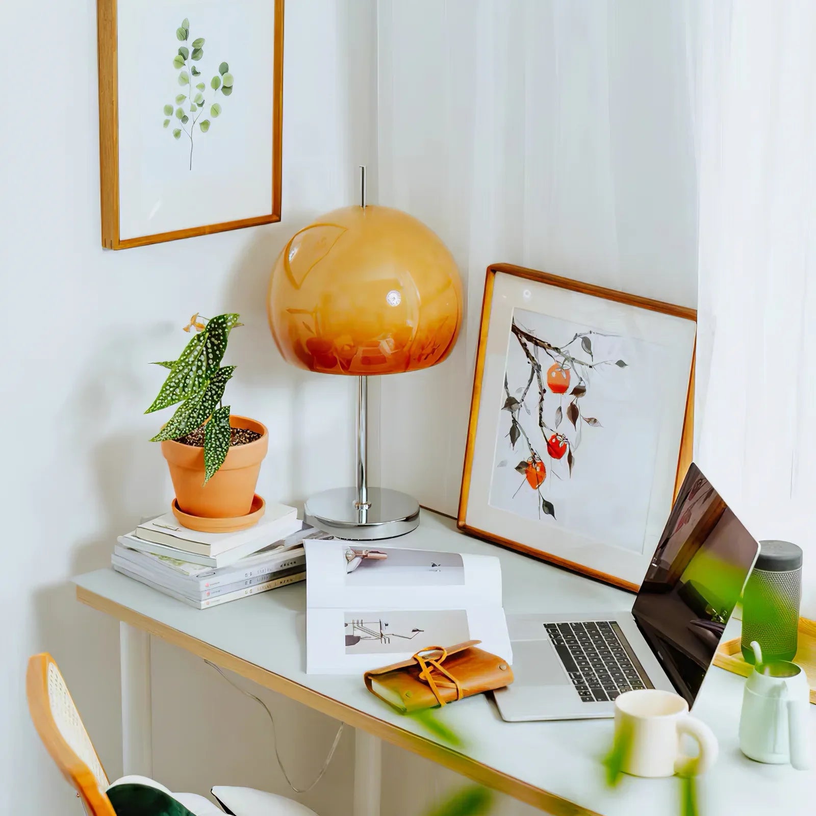 Mushroom Brown Table Lamp