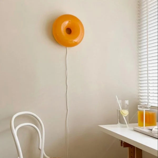 Bauhaus Glass Donut Table / Wall Lamp S77