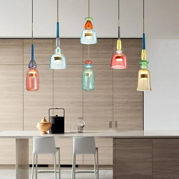 Nordic Macaron Lollipop Glass Pendant Lamp S118