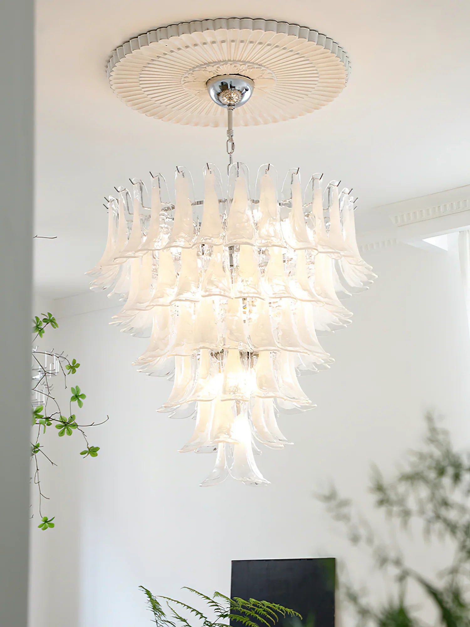 Murano Petal Chandelier