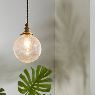 Crackle Glass Pendant Light