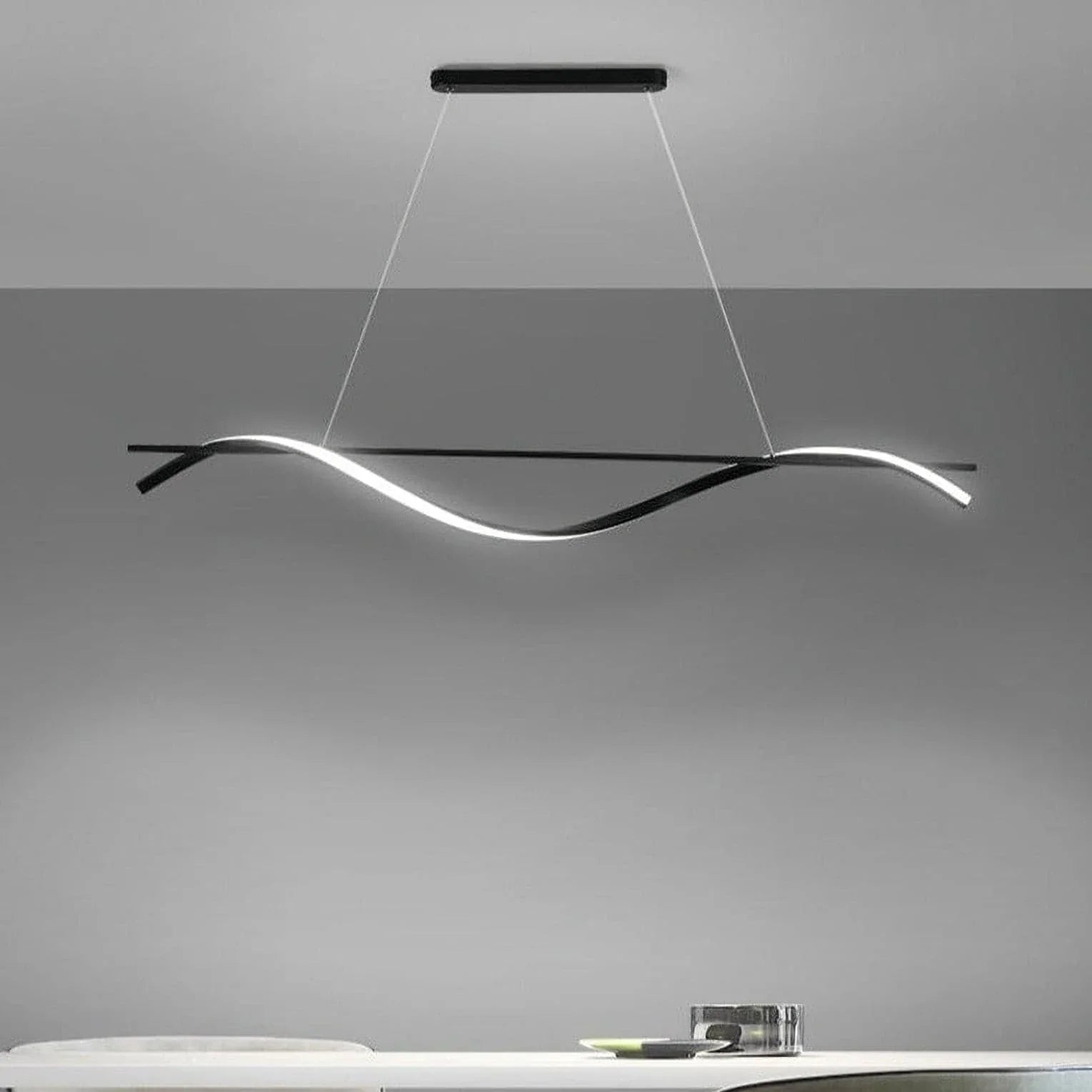 Black Wave Chandelier