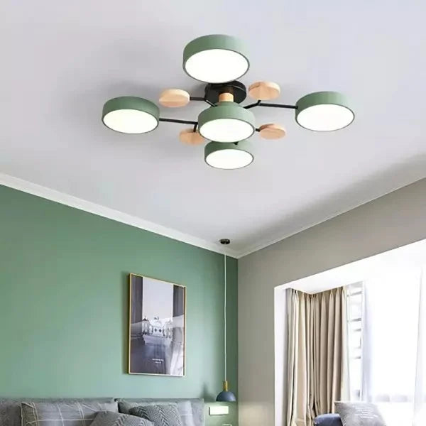 Nordic Branched Disc Metal Ceiling Lamp S117