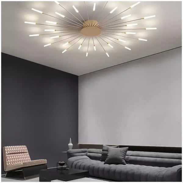 Sputnik Led Fireworks Flush Mount Ceiling Light S40