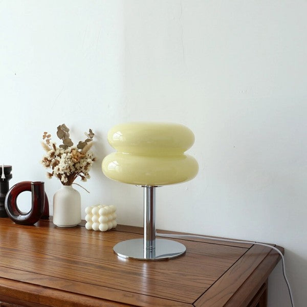 Bauhaus Lollipop Ripple Glass Table Lamp S27