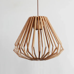 Wood Cage Pendant Lamp