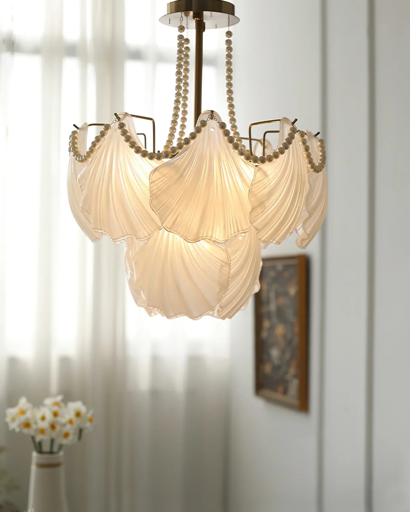 Scallop Shell Chandelier