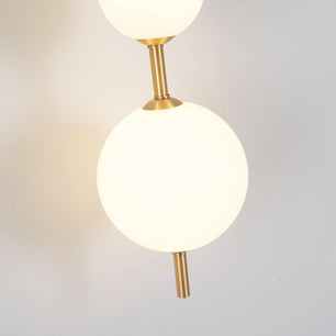 Vertical Globe Plug In Wall Lamp