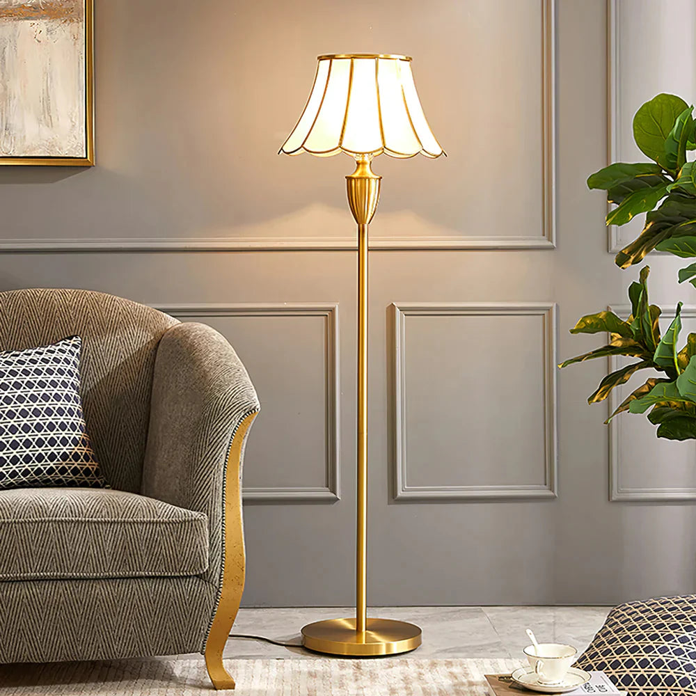 Kristall Brass Floor Lamp